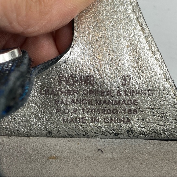 Alegria by PG Lite Fiona Fio-140 Blue Triple Strap Slide Sandals Sz 37 7/7.5‎ - Picture 10 of 12